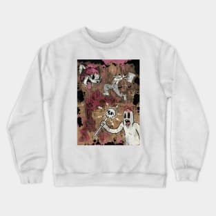 Cartoon Cat Crewneck Sweatshirt